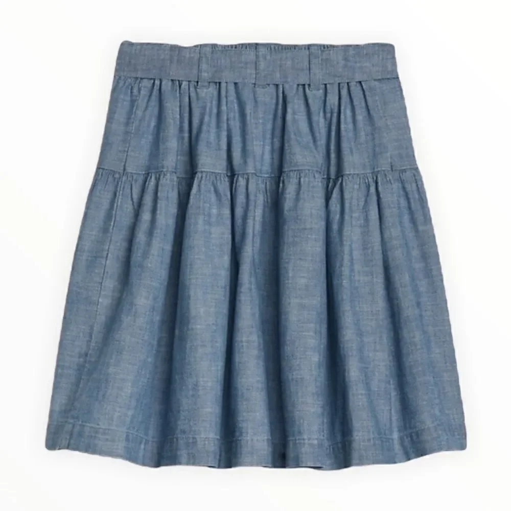 GAP Kids | Blue | CHAMBRAY BUTTON-FRONT SKIRT